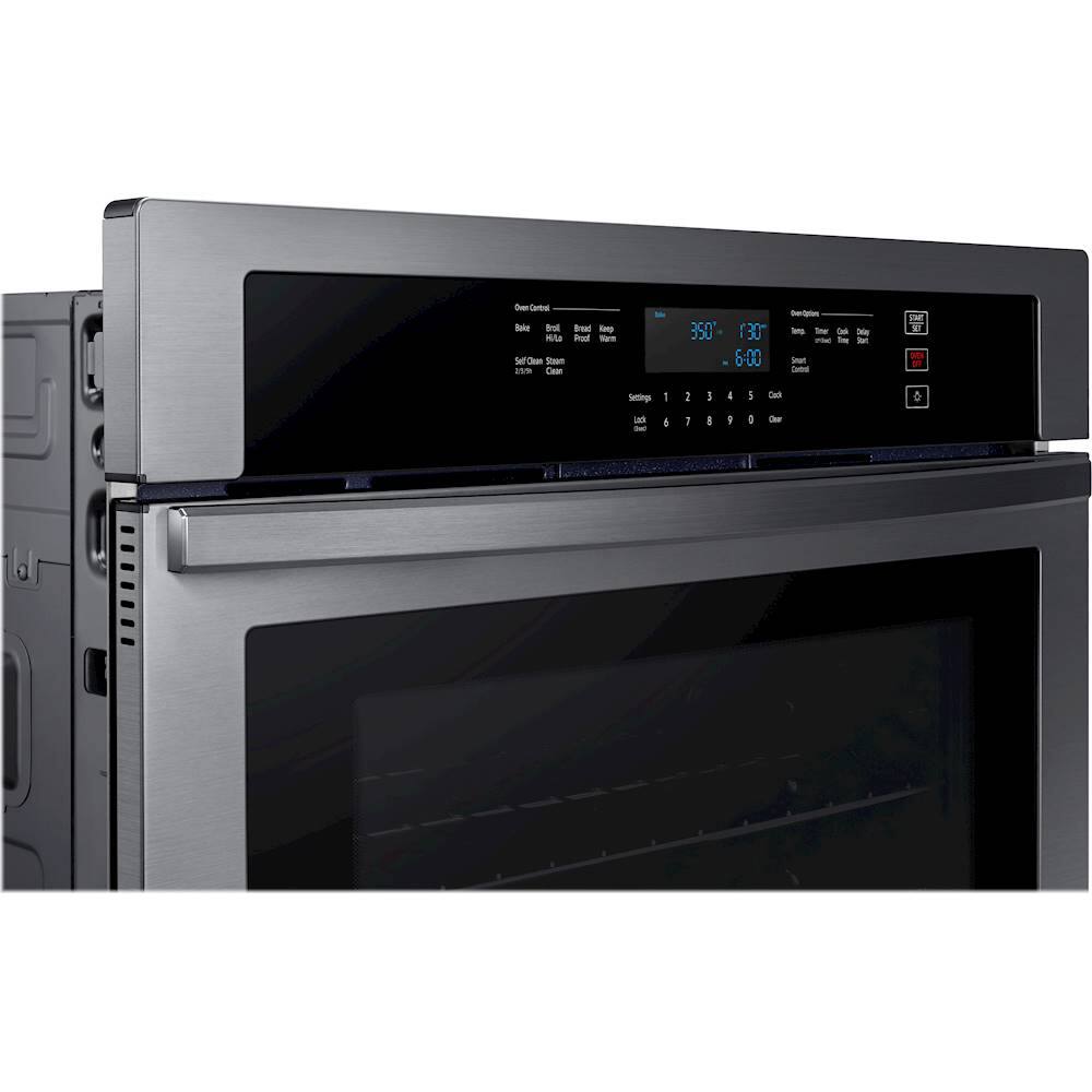 Alt View 18. Samsung - 30" Built-In Single Wall Oven with WiFi - Black Stainless Steel.