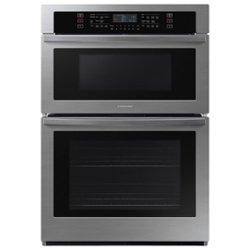 Samsung - 30" Microwave Combination Wall Oven with WiFi - Stainless steel - Front_Zoom