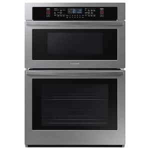 Samsung - 30" Microwave Combination Wall Oven with WiFi - Stainless Steel