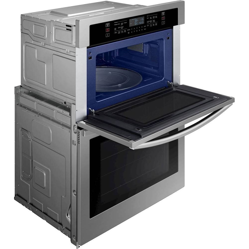 Alt View 15. Samsung - 30" Microwave Combination Wall Oven with WiFi - Stainless Steel.
