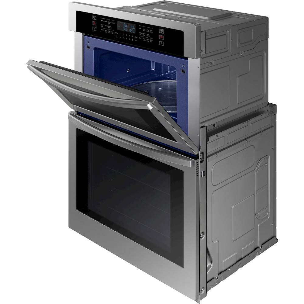 Alt View 16. Samsung - 30" Microwave Combination Wall Oven with WiFi - Stainless Steel.