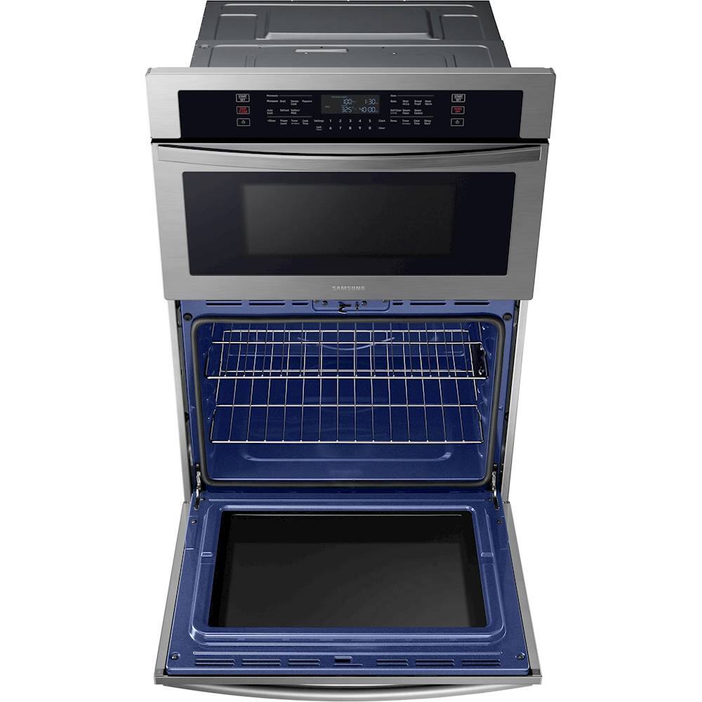 Alt View 18. Samsung - 30" Microwave Combination Wall Oven with WiFi - Stainless Steel.