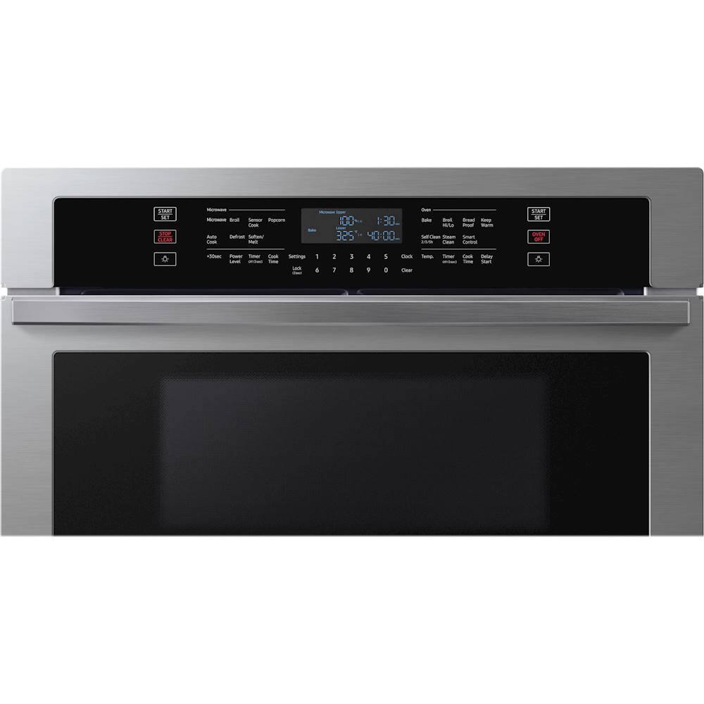 Alt View 19. Samsung - 30" Microwave Combination Wall Oven with WiFi - Stainless Steel.