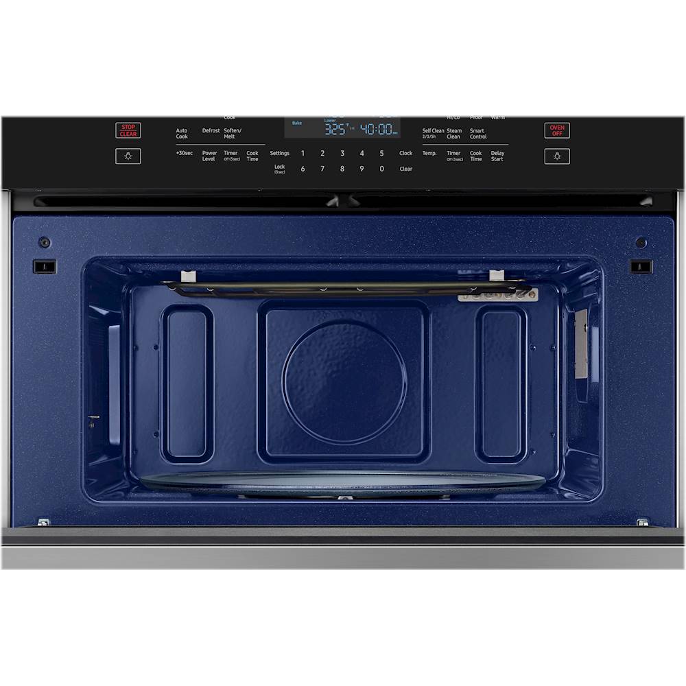 Samsung 30 Microwave Combination Wall Oven with Steam Cook and WiFi Black  Stainless Steel NQ70M6650DG - Best Buy
