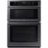 Front Zoom. Samsung - 30" Microwave Combination Wall Oven with WiFi - Black stainless steel.