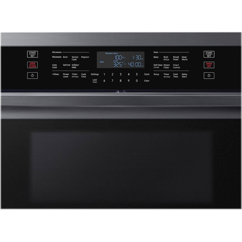 Alt View 15. Samsung - 30" Microwave Combination Wall Oven with WiFi - Black Stainless Steel.