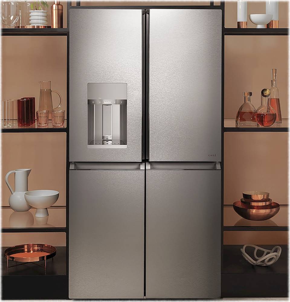 Café ENERGY STAR® 27.4 Cu. Ft. Smart QuadDoor Refrigerator Platinum