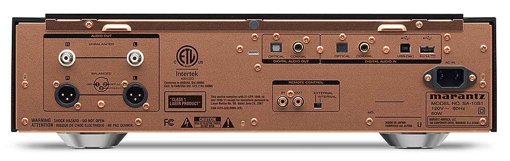 Back. Marantz - Reference Series SACD Player with USB DAC - Black.