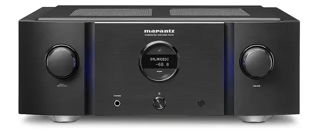 Front. Marantz - PM-10 Integrated Amp, Dual Mono Power Amplifier from Single Amp, Balanced, Bridged Power Amplification - Black.