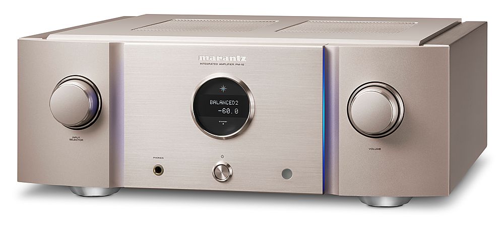 Angle View: Marantz - Reference Series 800W 2.0-Ch. Amplifier - Gold