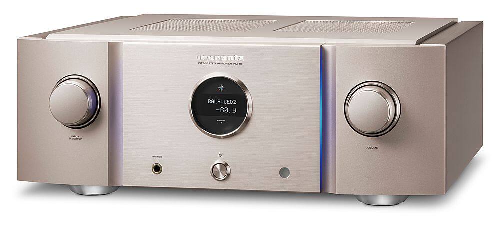 Angle. Marantz - Reference Series 800W 2.0-Ch. Amplifier - Gold.