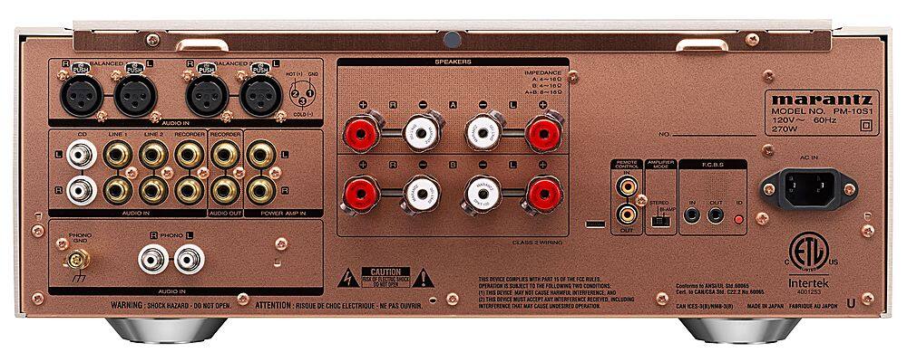 Back. Marantz - Reference Series 800W 2.0-Ch. Amplifier - Gold.