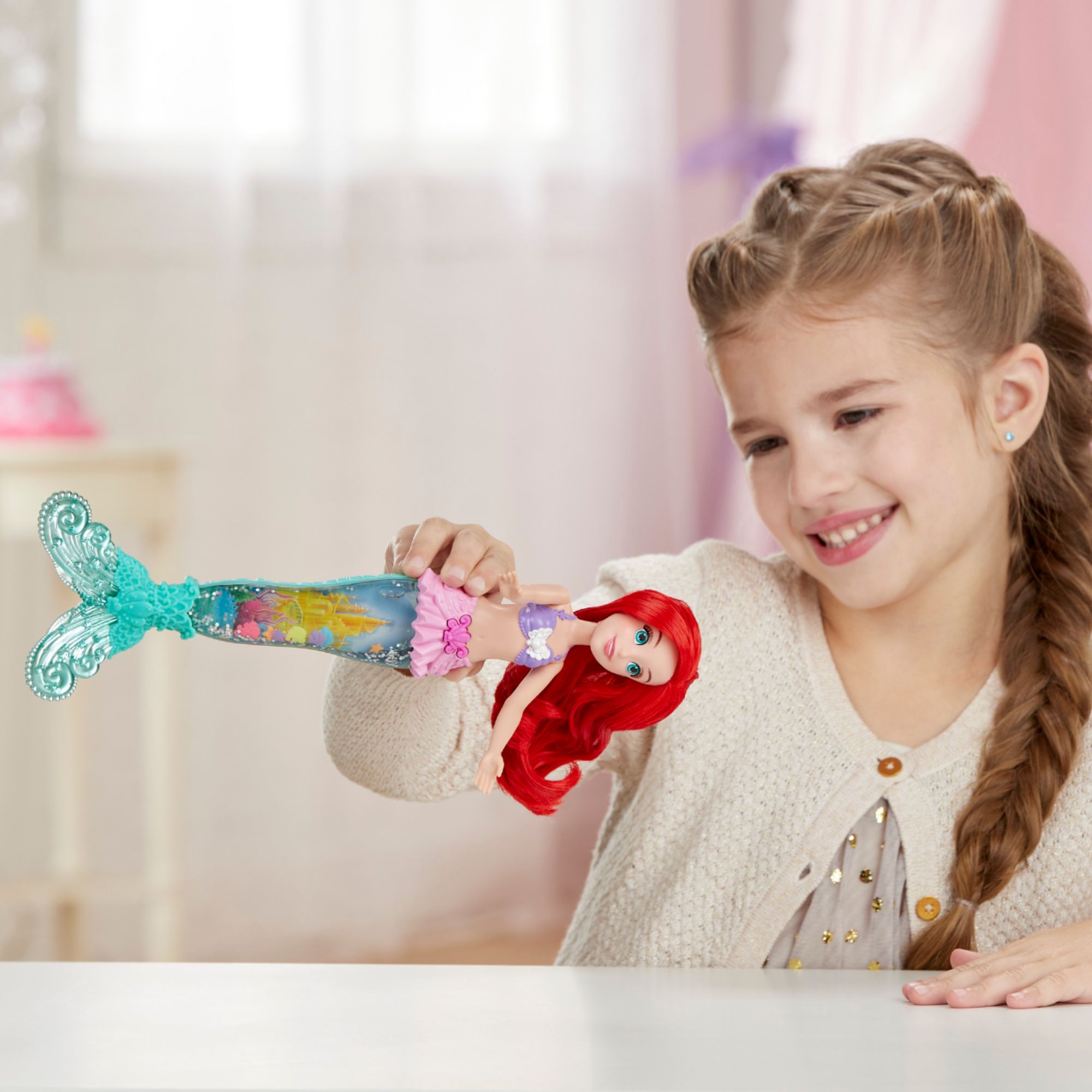 NEW Disney Princess Glitter 'n Glow Ariel Doll with Lights