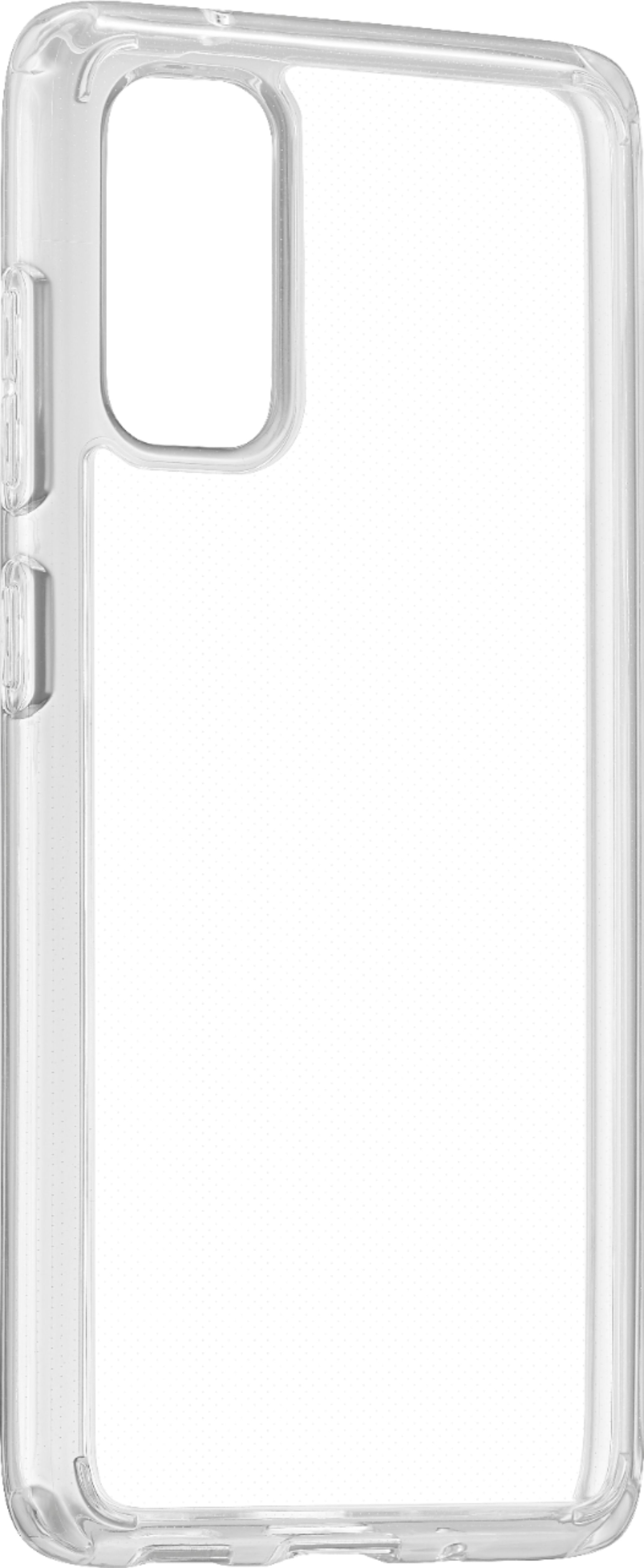 Angle View: Insignia™ - Hard Shell Case for Samsung Galaxy S20 5G - Clear