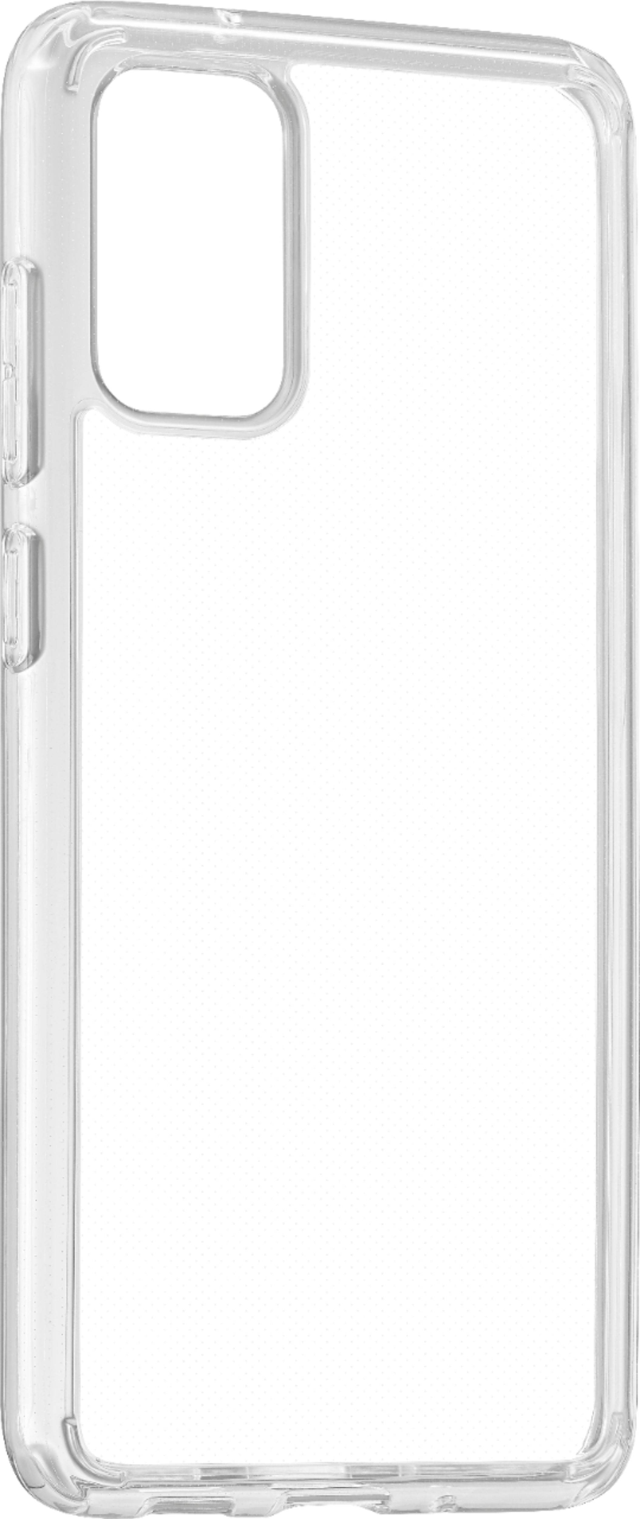 Angle View: Insignia™ - Hard Shell Case for Samsung Galaxy S20+ 5G - Clear
