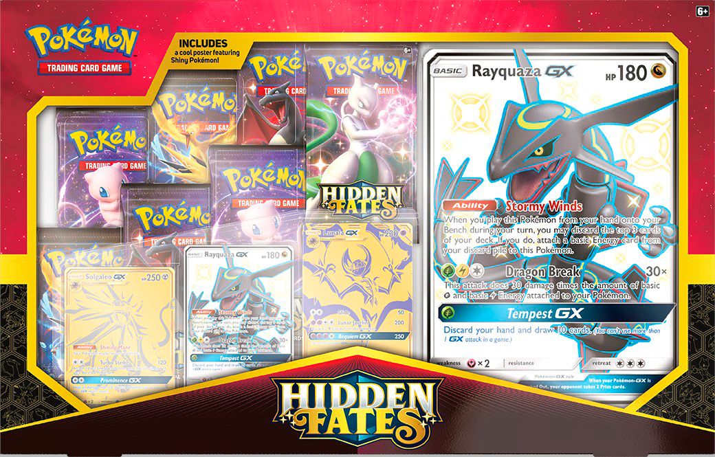 Hidden Fates Premium Powers Collection 7 Hidden Fates Booster Packs Pokemon TCG 