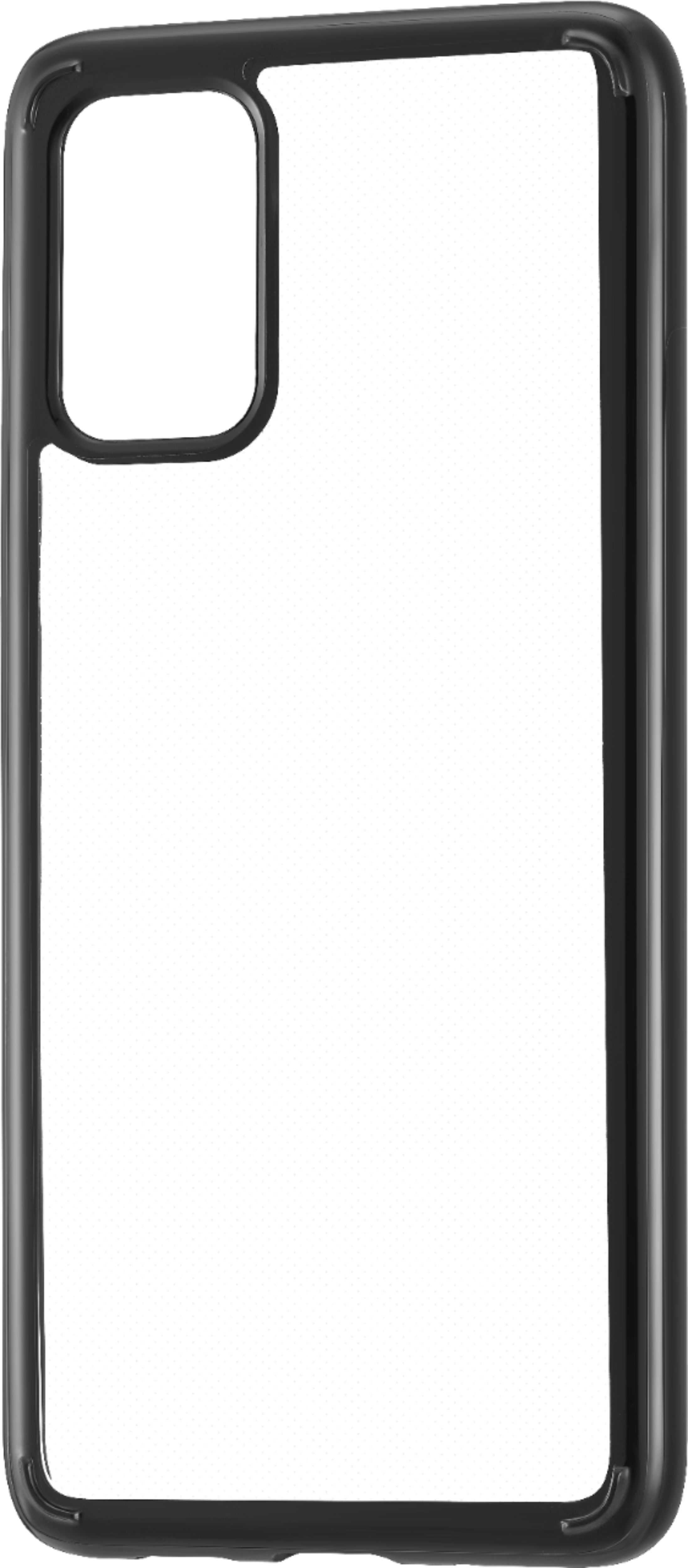 Left View: Insignia™ - Hard Shell Case for Samsung Galaxy S20+ 5G - Black