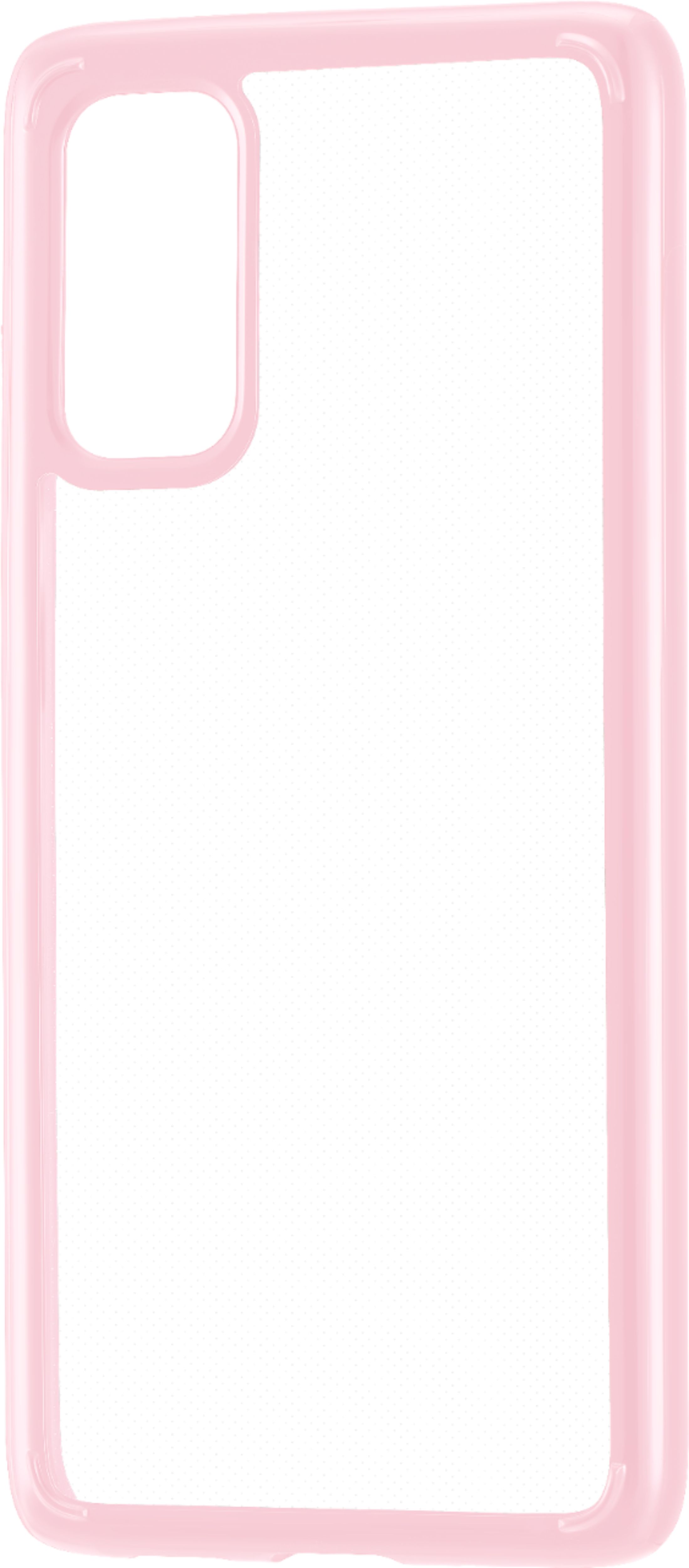 Left View: Insignia™ - Hard Shell Case for Samsung Galaxy S20 5G - Pink
