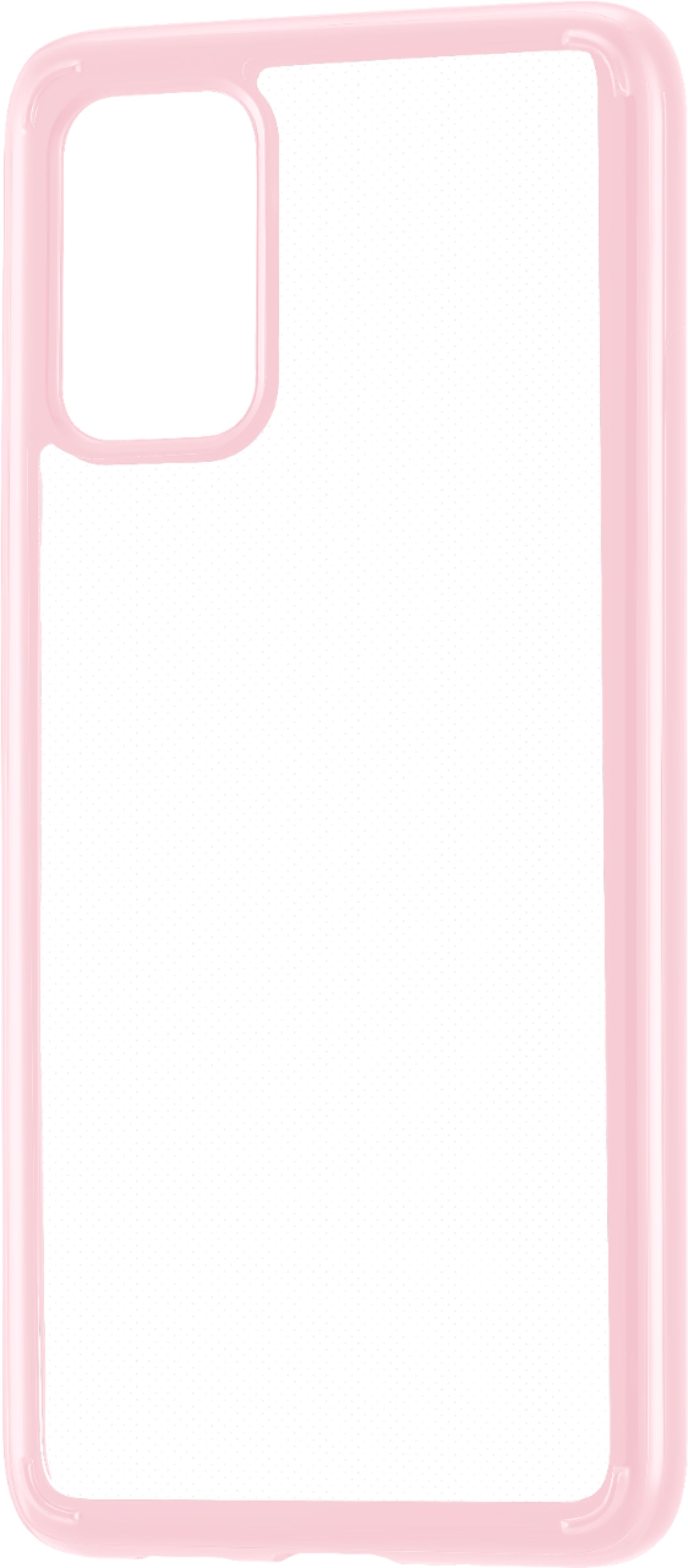 Left View: Insignia™ - Hard Shell Case for Samsung Galaxy S20+ 5G - Pink