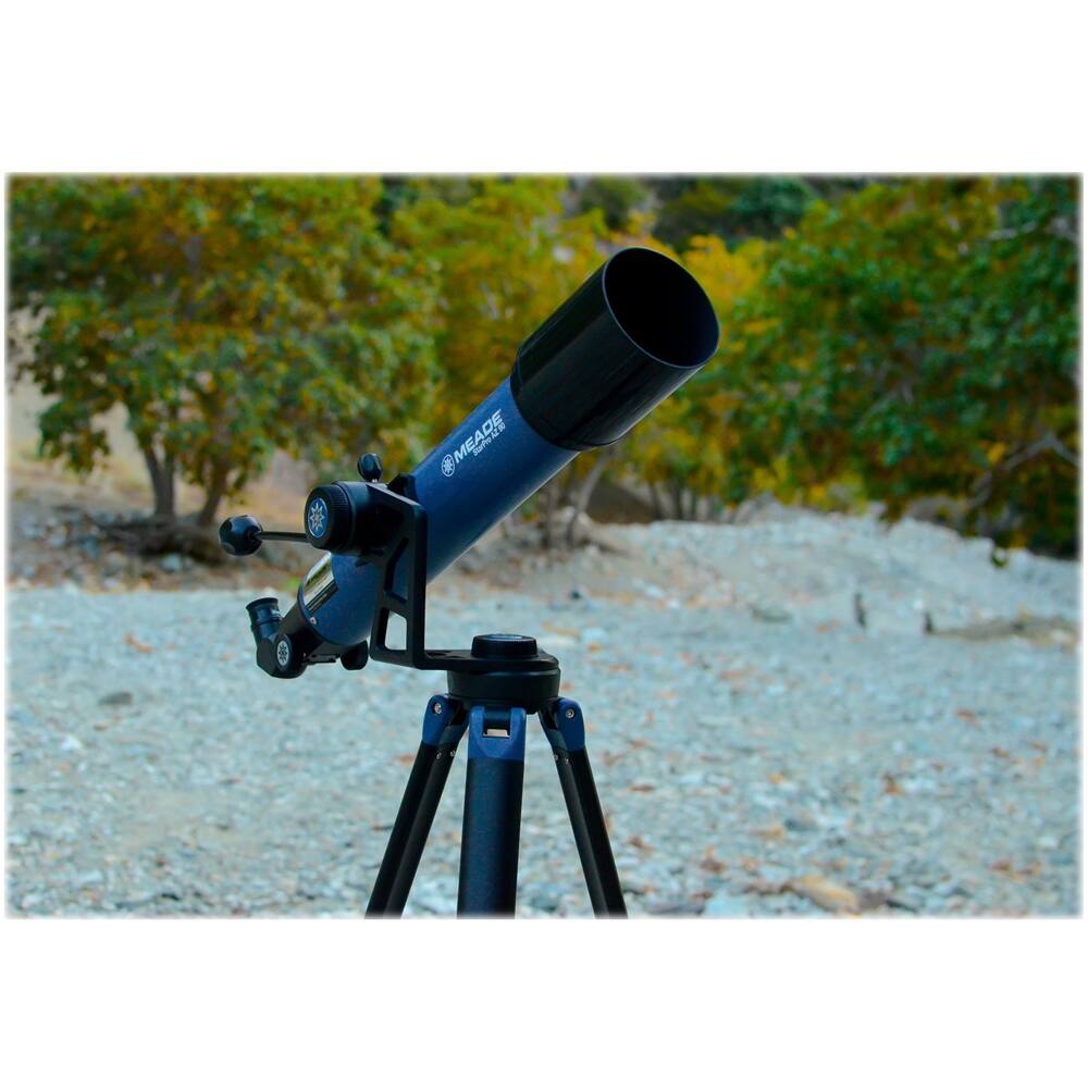Meade StarPro AZ 90mm Refractor Telescope Blue/Black 234003 Best Buy