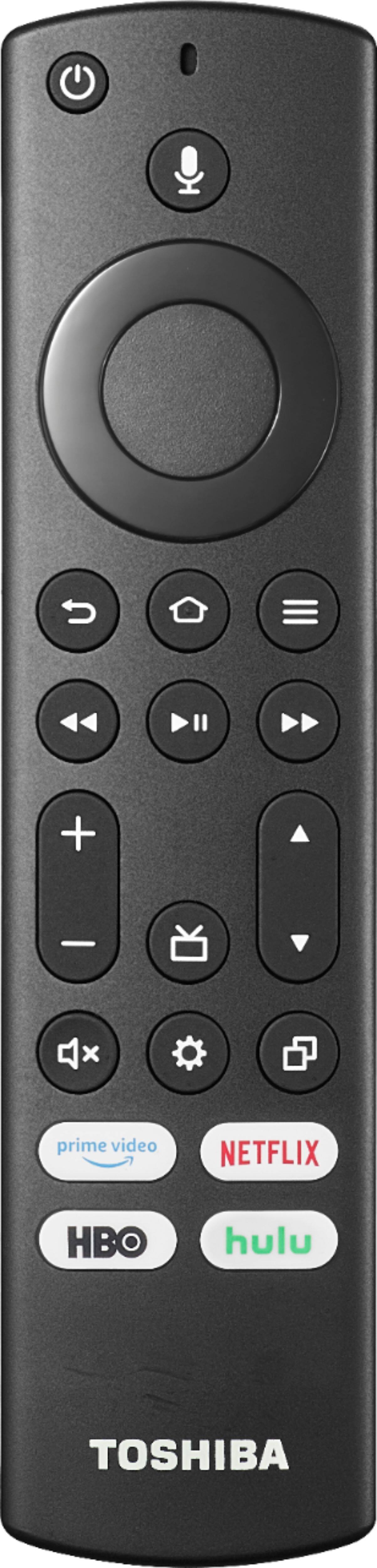 Remote Control. Toshiba - 55" Class LED 4K UHD Smart Fire TV - Black.