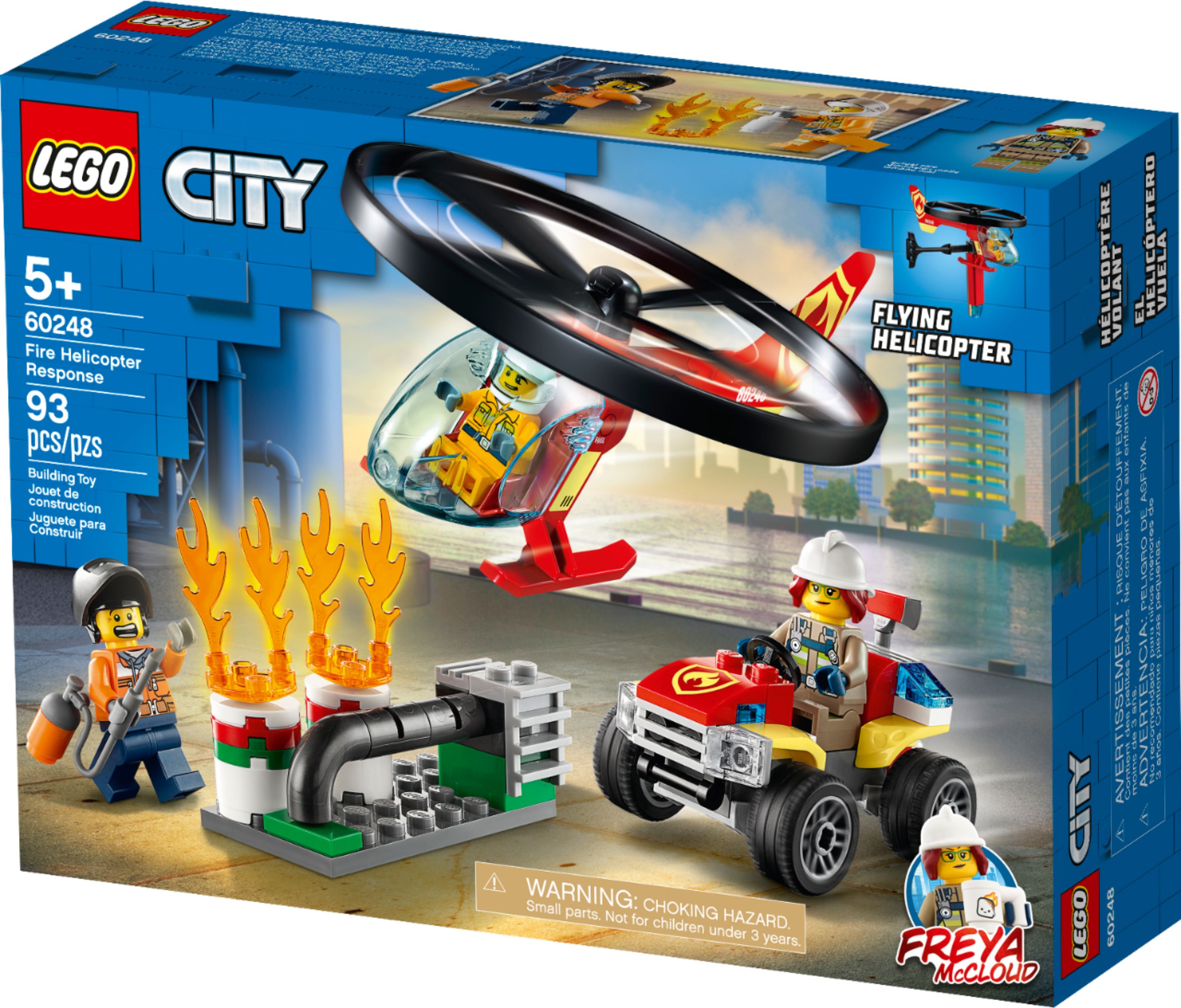 LEGO City Fire Helicopter Response 60248 6288829 - Best Buy