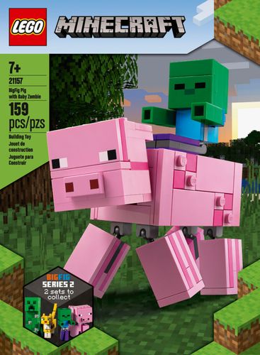 LEGO - Minecraft BigFig Pig and Baby Zombie 21157