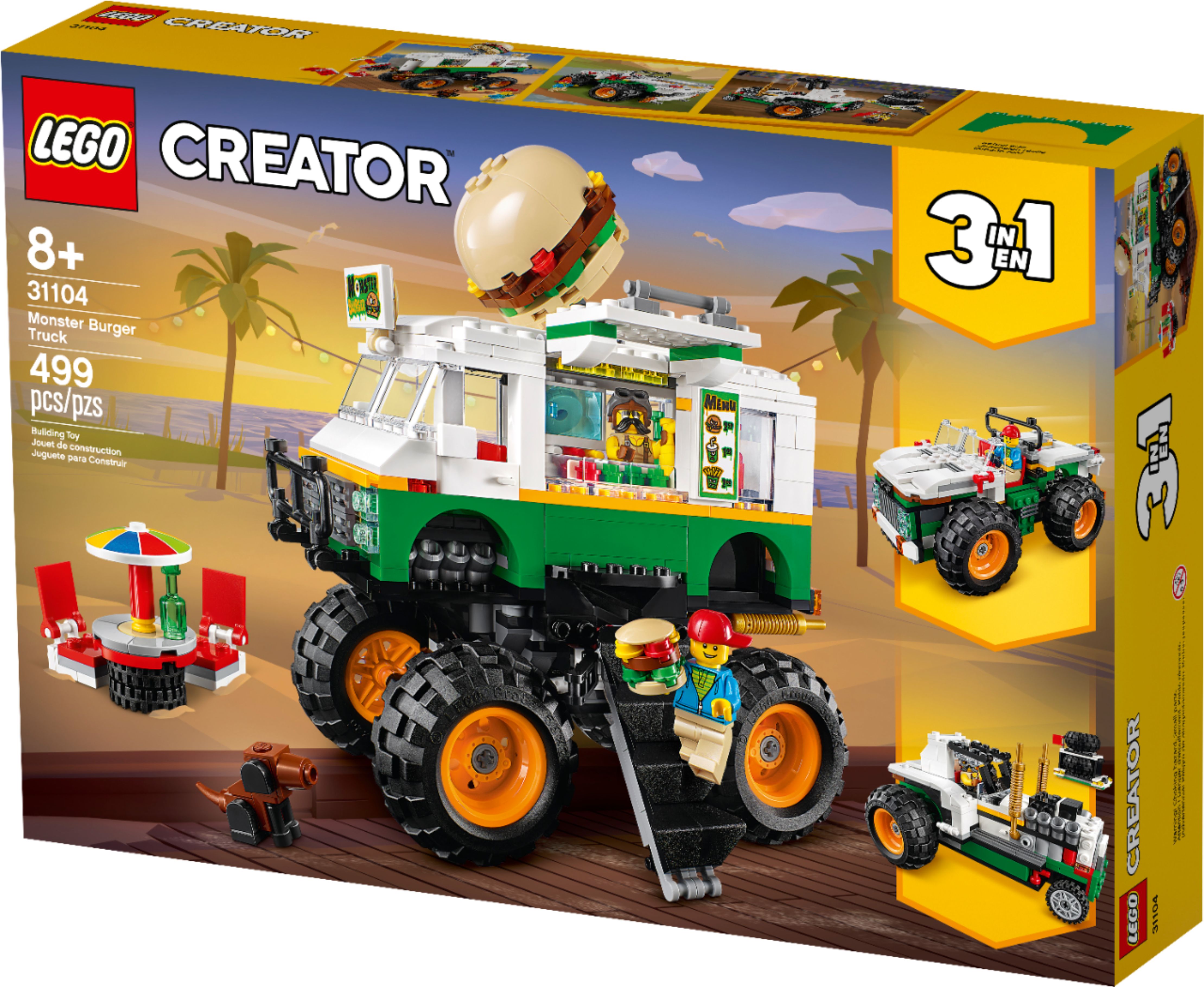 Left View: LEGO - Creator 3-in-1 Monster Burger Truck 31104