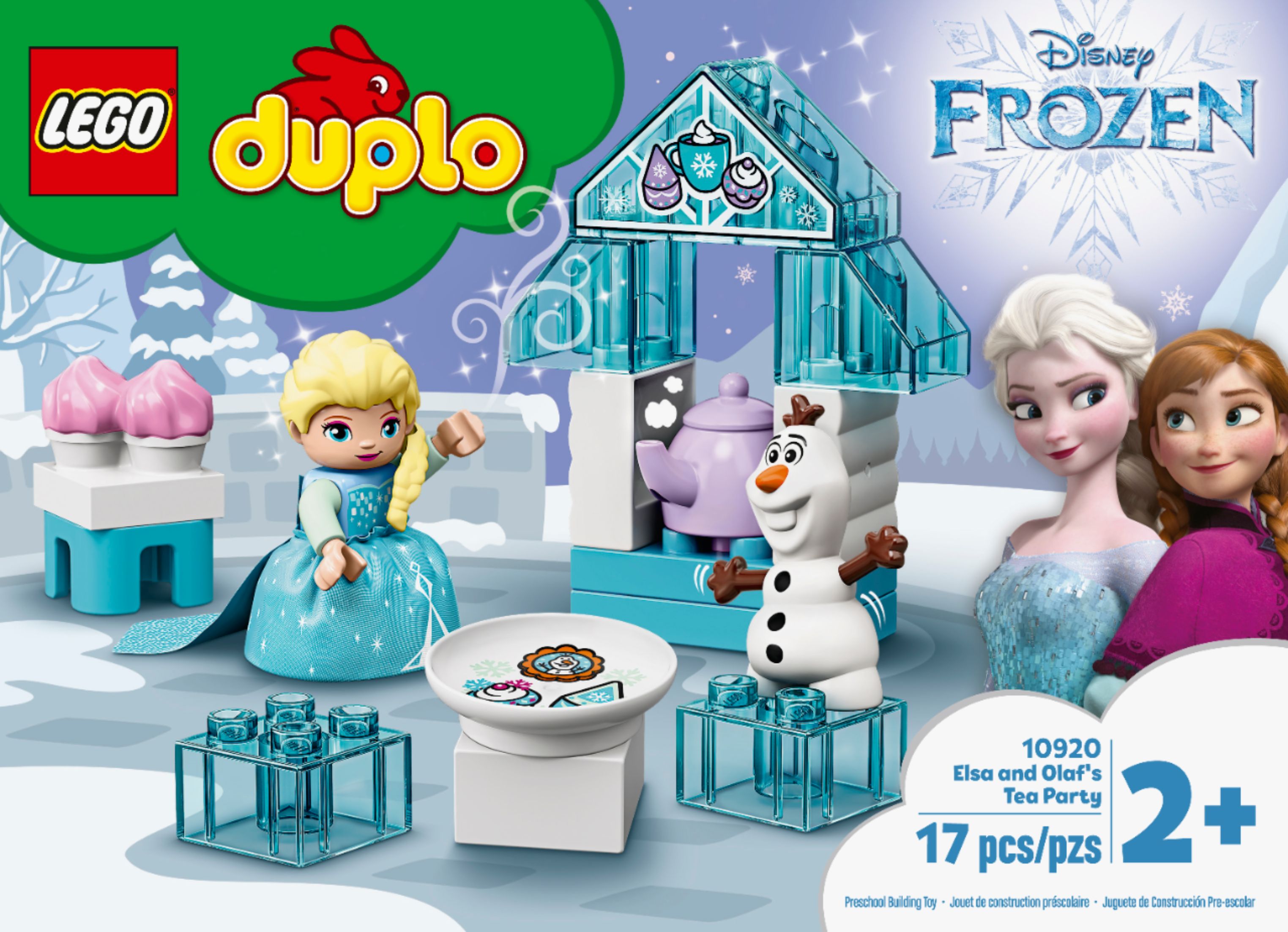 LEGO DUPLO Disney Frozen Toy Featuring Elsa and Olafs Tea Party 10920 Disney Frozen Gift for Kids and Toddlers New 2020 17 Pieces