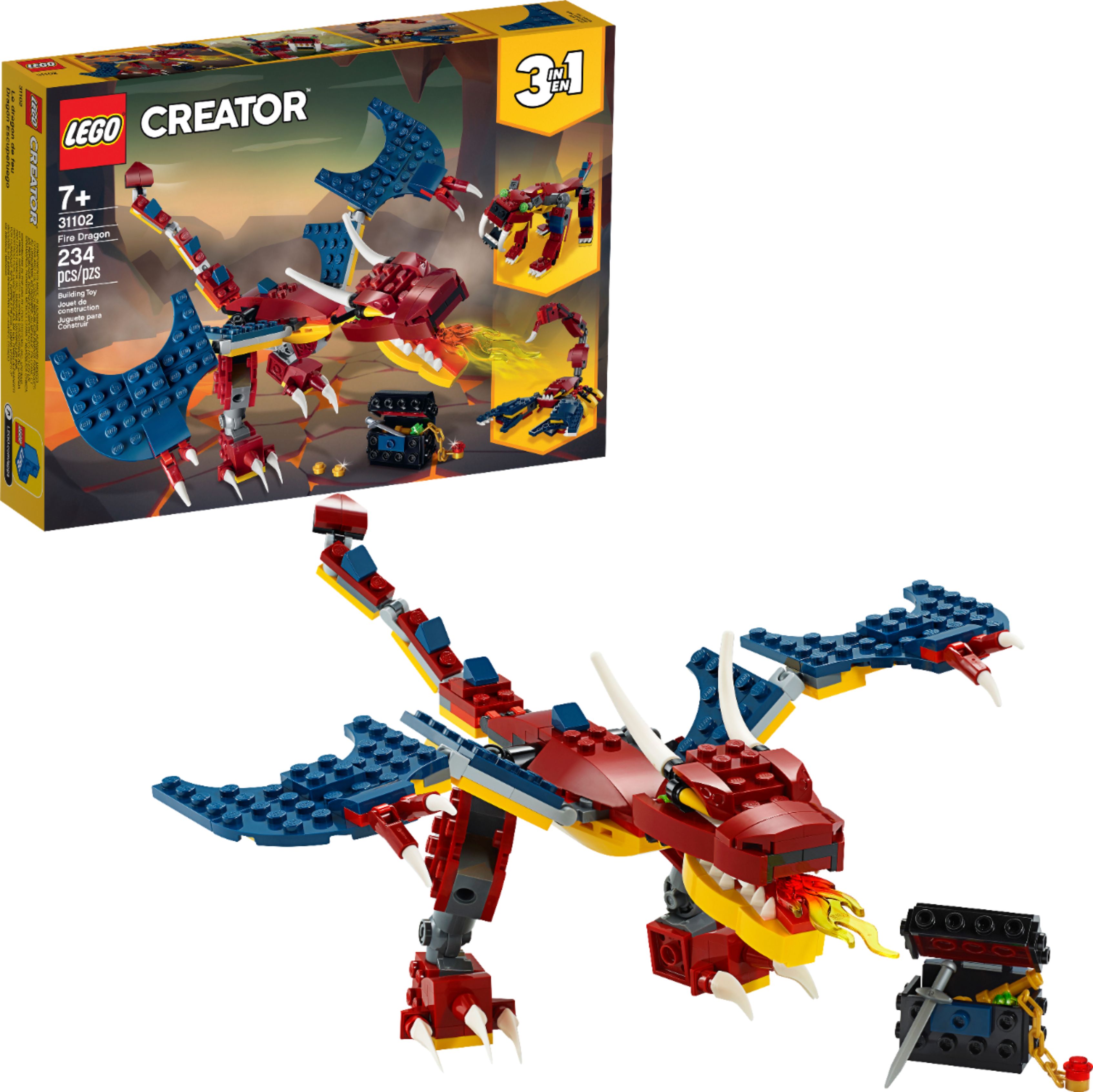 LEGO Creator 3-in-1 Fire Dragon 31102 6288726 - Best Buy