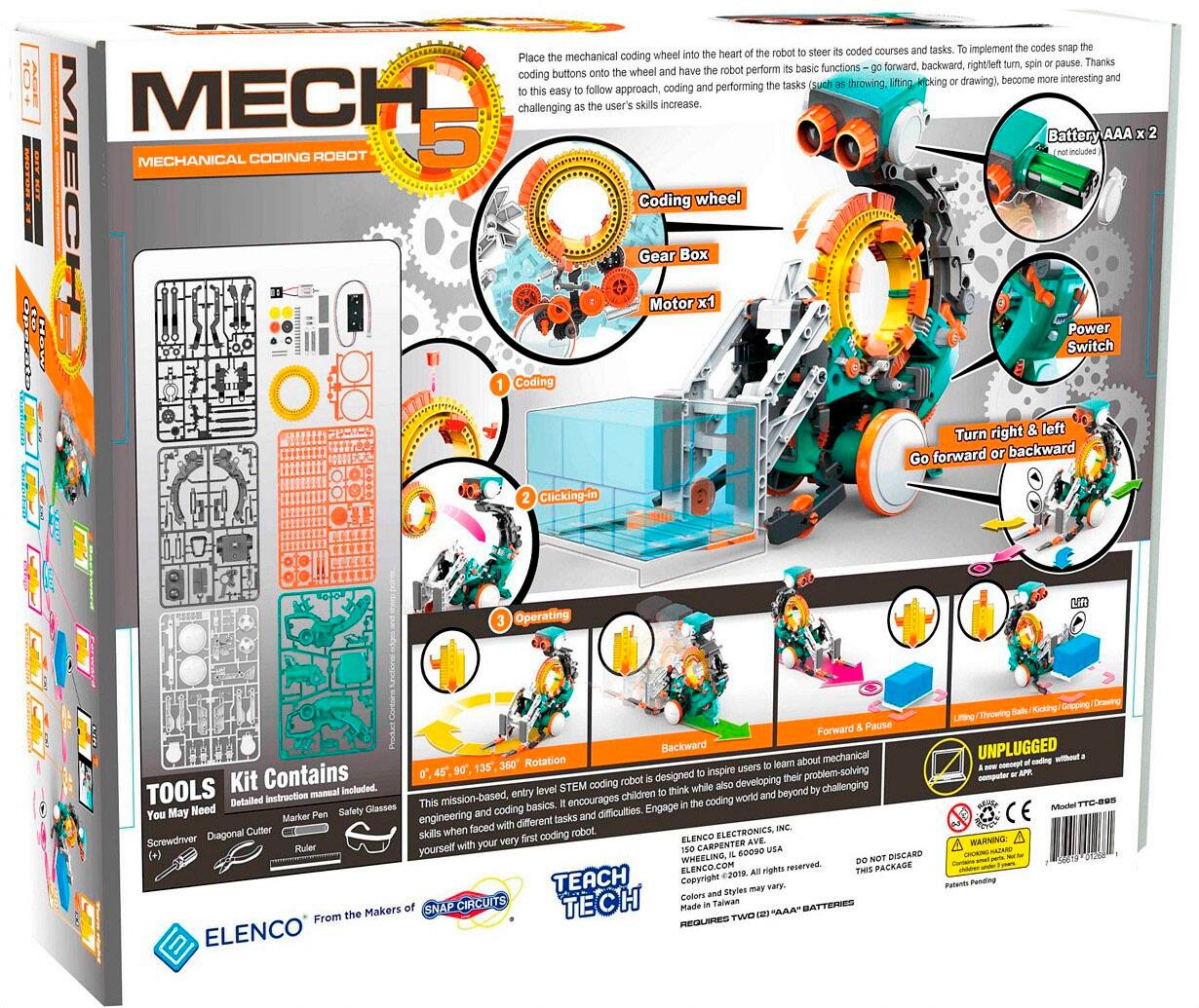 Alt View 19. Teach Tech - Mech-5 Mechanical Coding Robot.