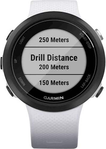 Alt View 11. Garmin - Swim 2 Smartwatch 42mm Fiber-Reinforced Polymer - Whitestone.