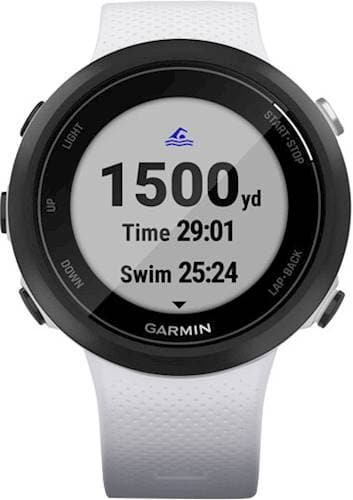 Alt View 14. Garmin - Swim 2 Smartwatch 42mm Fiber-Reinforced Polymer - Whitestone.