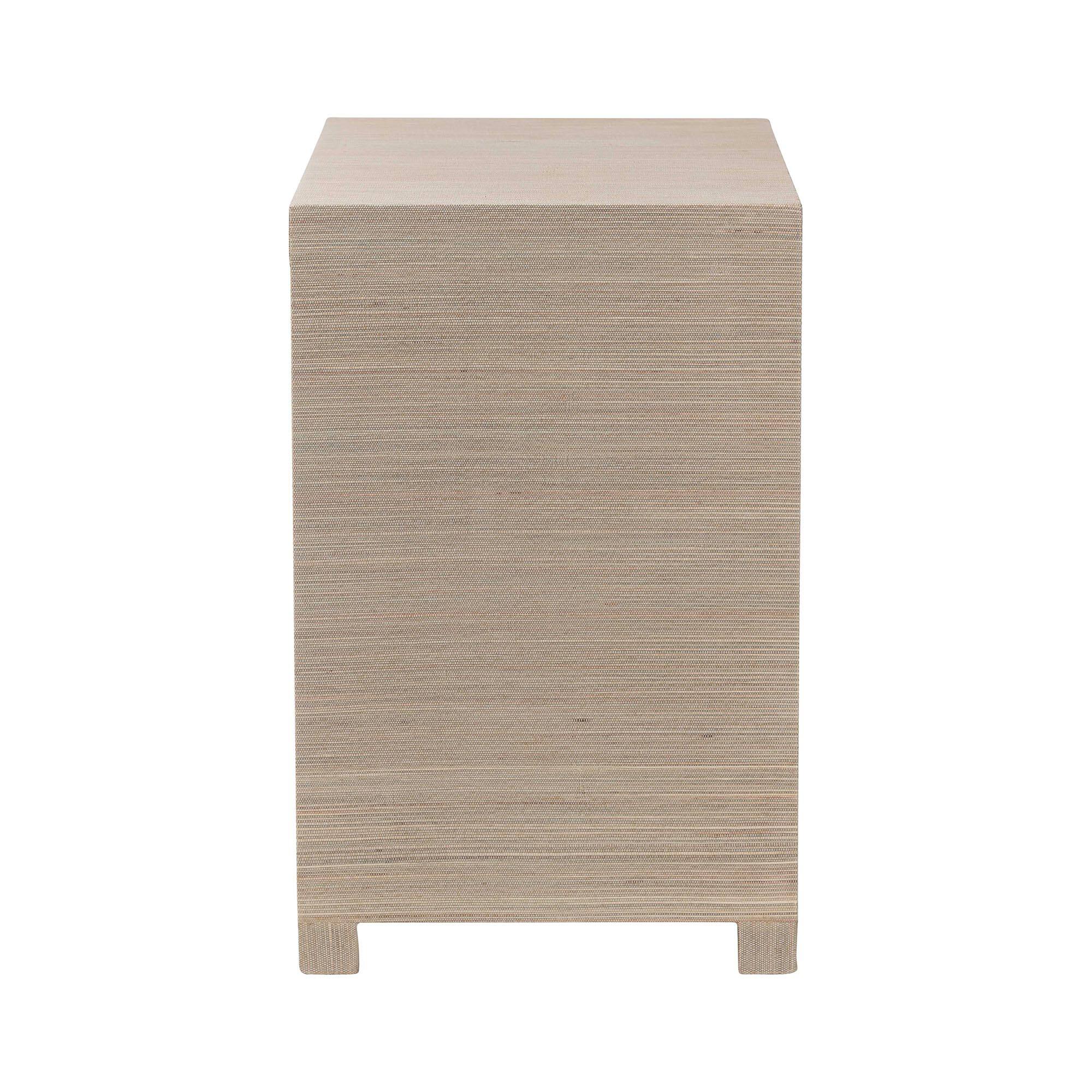 Back. bali & pari - bali & pari Halen Natural Grasscloth Storage Cabinet - Two-Door Console Storage Solution with Gold Ring Pulls - Beige.