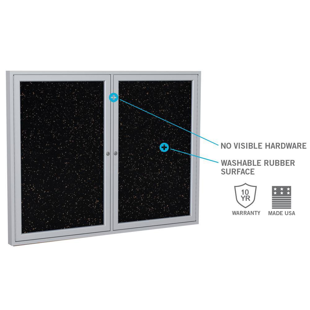 NO VISIBLE HARDWARE  
WASHABLE RUBBER SURFACE  
10 YR WARRANTY  
MADE USA