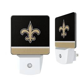 Keyscaper - New Orleans Saints Stripe Design Nightlight 2-Pack - Multicolor