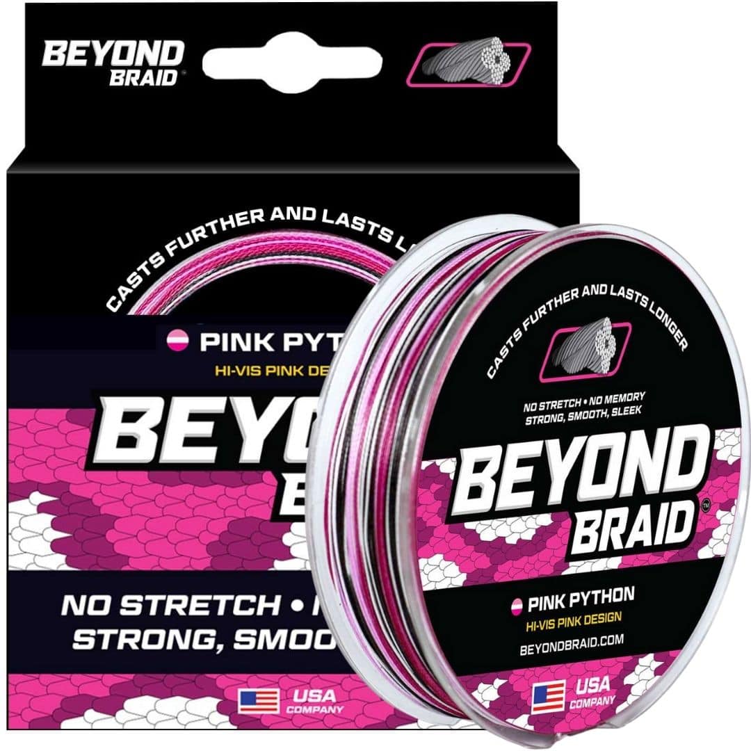 Beyond Braid - 300 Yards 80LB - Pink Python