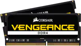 CORSAIR - Refurbished Excellent - VENGEANCE Series 32GB (2x16GB) DDR4 2666MHz C18 SODIMM Laptop Memory - Black