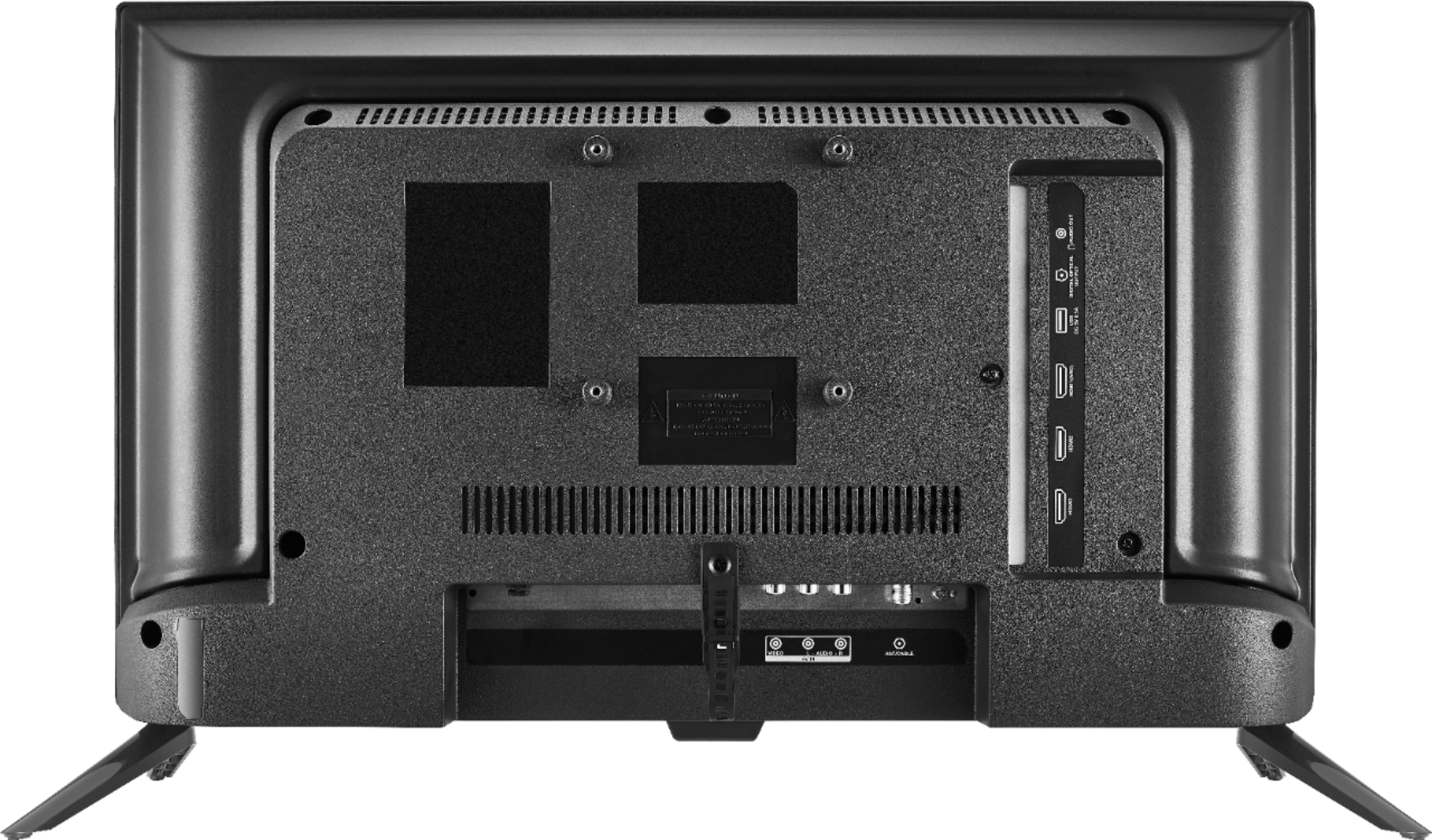 Back View: Insignia™ - 6' 2-Slot Nonpolarized Power Cord - Black