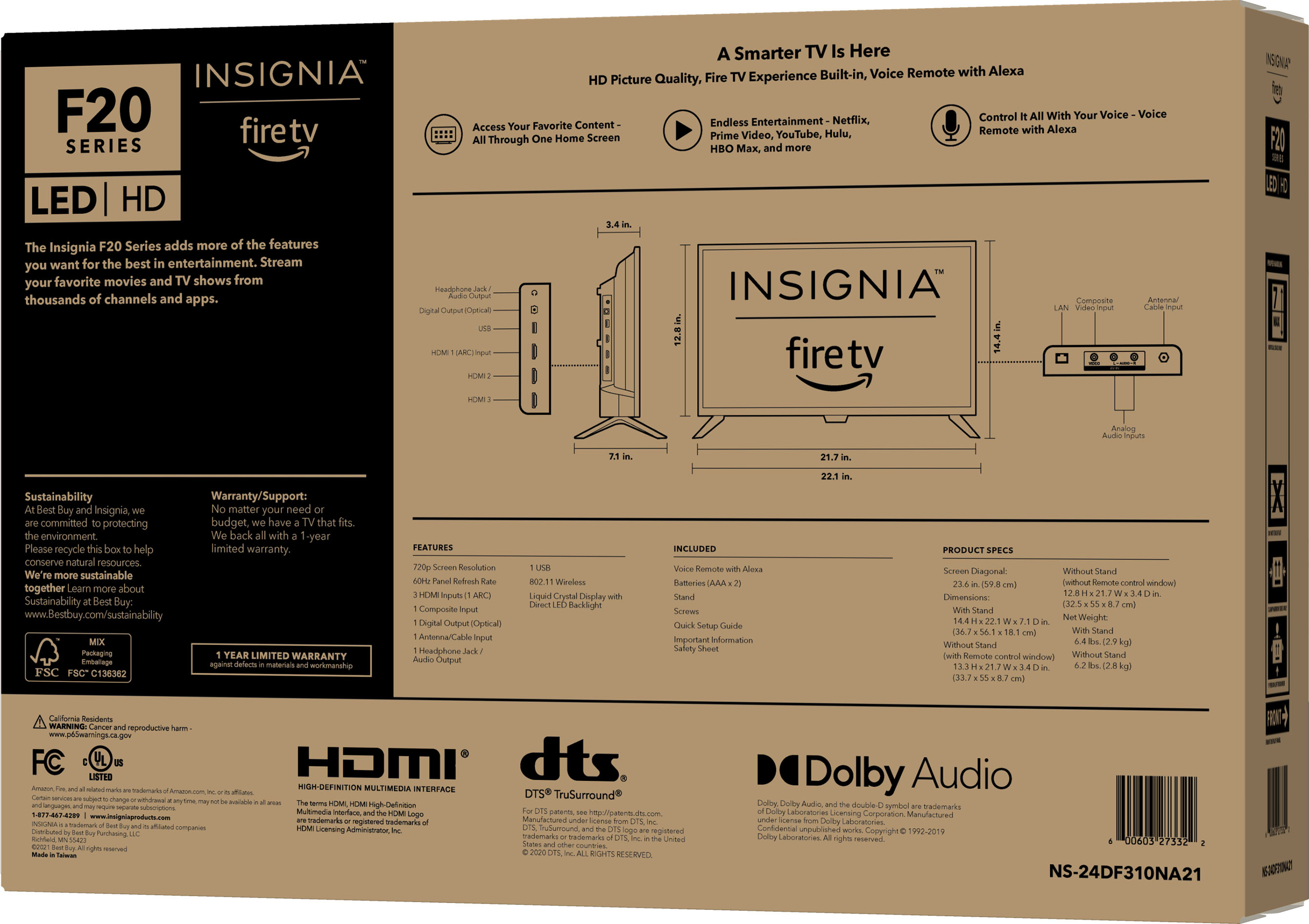 This 24-inch Insignia Fire TV is a steal at $100 - CNET