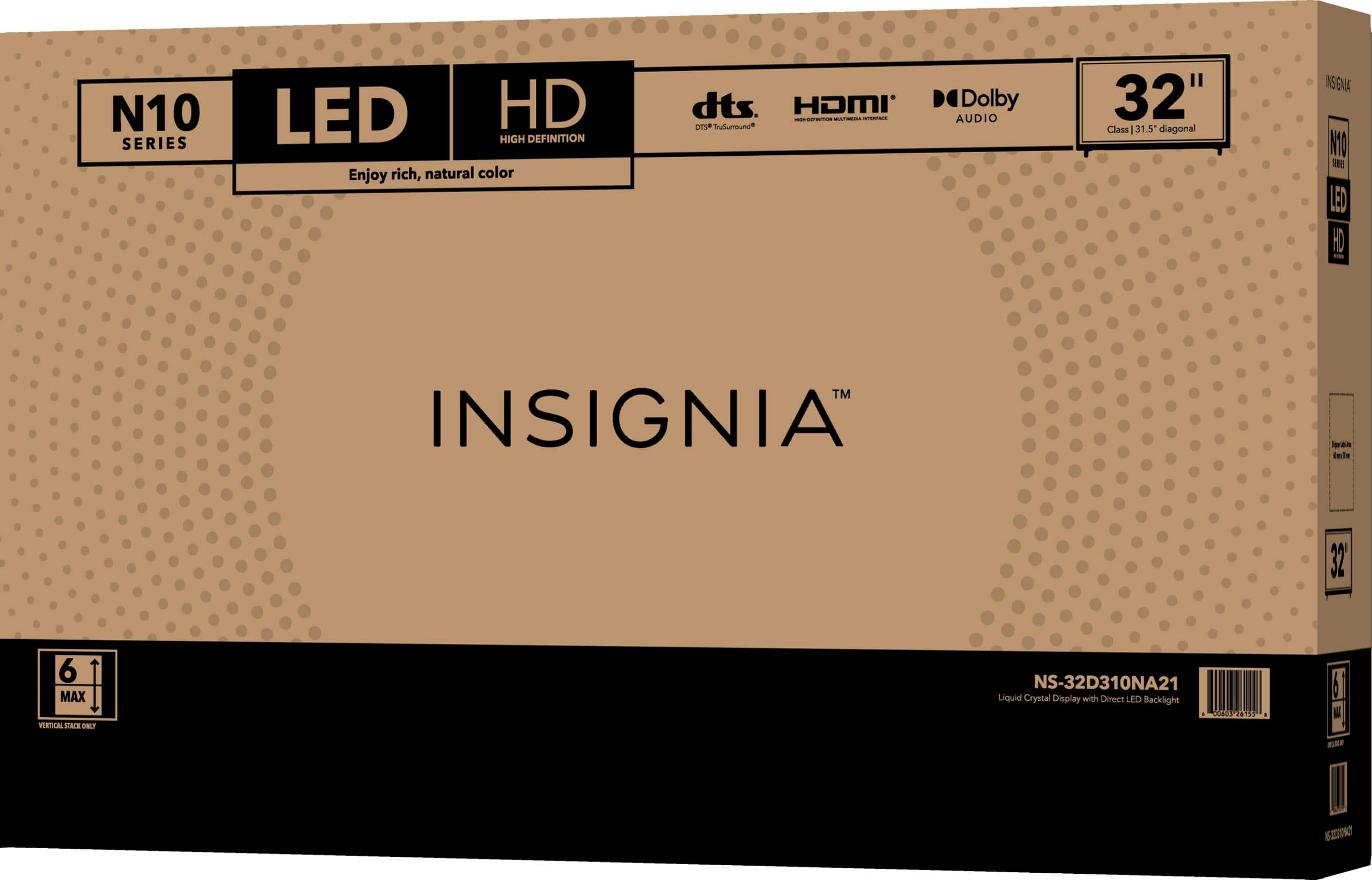 Alt View 12. Insignia™ - 32" Class N10 Series LED HD TV - Black.