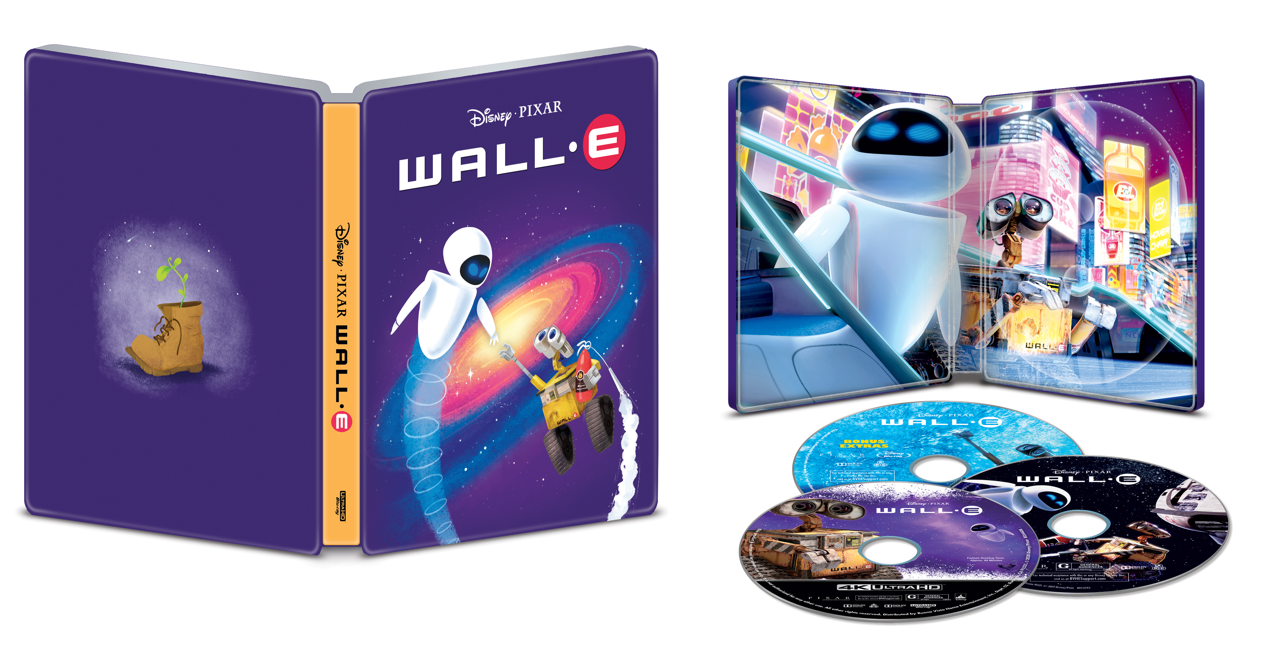 Wall E Steelbook Includes Digital Copy 4k Ultra Hd Blu Ray Blu Ray Only Best Buy 08 Best Buy