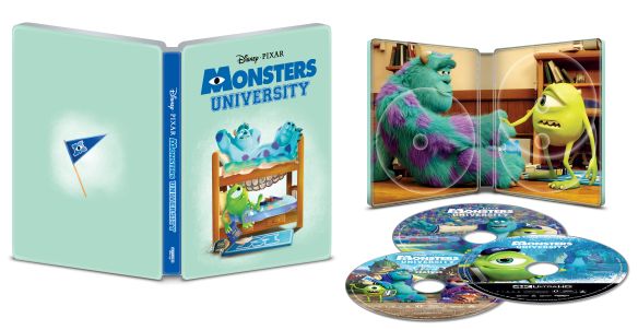 Monsters University [SteelBook] [Digital Copy] [4K Ultra HD Blu-ray/Blu-ray] [Only @ Best Buy] [2013]