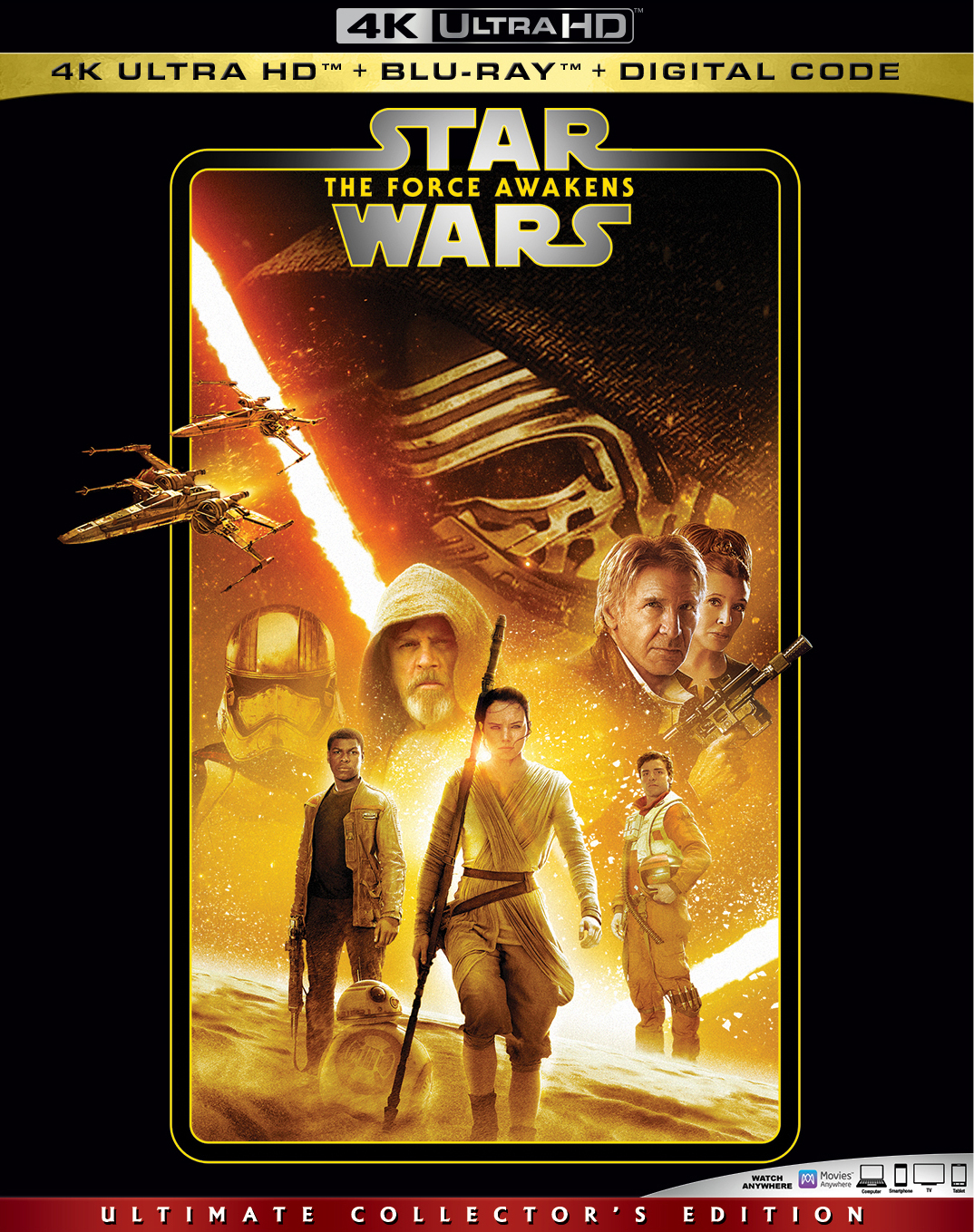 Star Wars: The Force Awakens [Includes Digital Copy] [4K Ultra HD Blu-ray/Blu-ray] [2015]