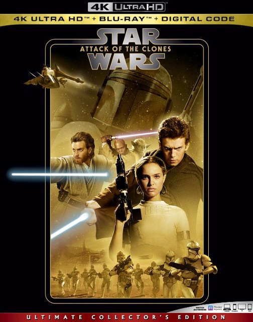 Star Wars: Attack of the Clones [Includes Digital Copy] Ultra HD /Blu-ray] - Best Buy