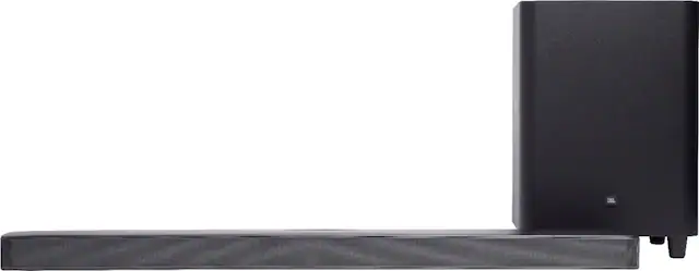 Front. JBL - 5.1-Channel Soundbar with Wireless Subwoofer - Black.