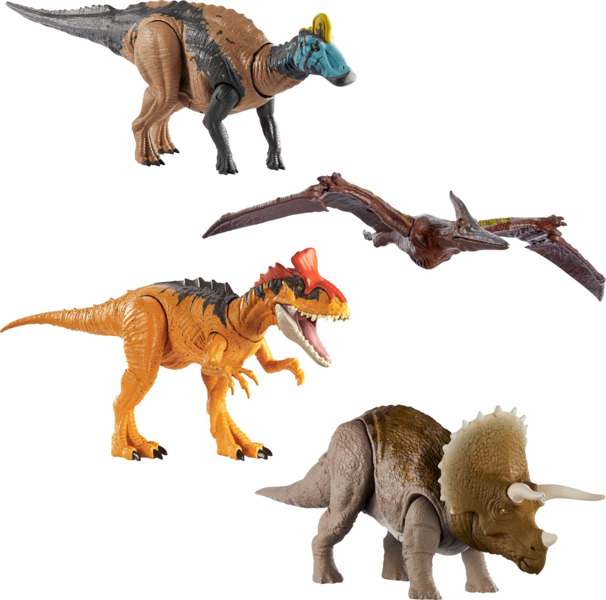 Dinossauro Jurassic World Ruge C/ Som Cryolophosaurus Mattel