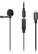 Front. BOYA - Clip-On Lavalier Microphone for iOS Devices - Black.
