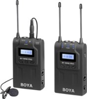 BOYA - UHF Dual Channel Wireless Transmitter and Receiver Microphone System - Front_Zoom