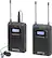 Front. BOYA - UHF Dual Channel Wireless Transmitter and Receiver Microphone System - Black.